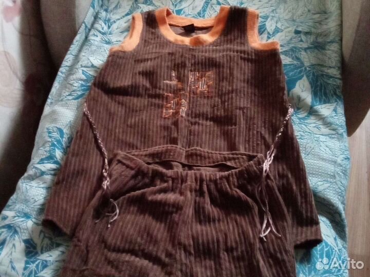 Вельветовый костюм для беременных размер 42-44