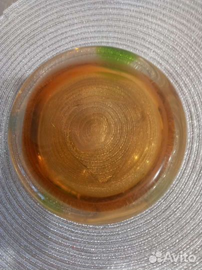 Пепельница из цветного стекла Чехия Богемия