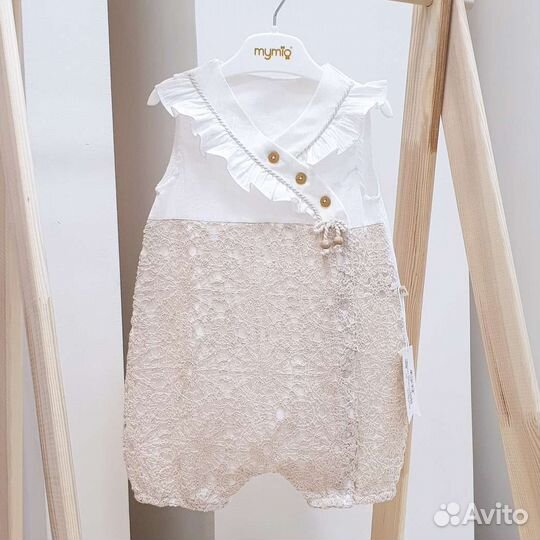 Песочник из льняной ткани. Турция. 62,68,74,80