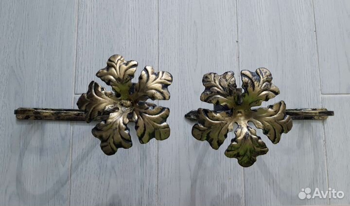 Карниз кованный двурядный