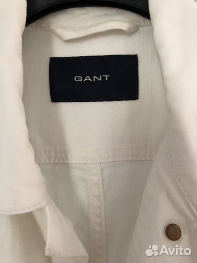 Джинсовая Куртка пиджак белая укороченная Gant M