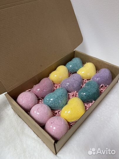 Подарочный набор бомбочки для ванны ручной работы