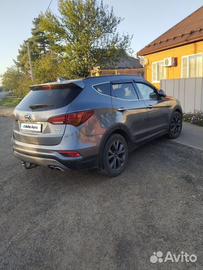 Hyundai Santa Fe 2.2 AT, 2017, 140 000 км