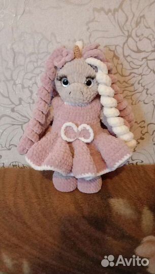 Вязаная единорожка