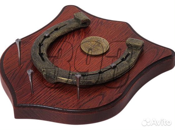 Подкова с монетой Счастливый рубль (цвет м (43759)