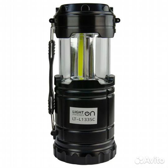 Кемпинг фонарь–светильник на батарейках,раздвижной