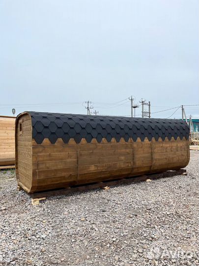 Баня-бочка квадро в наличии