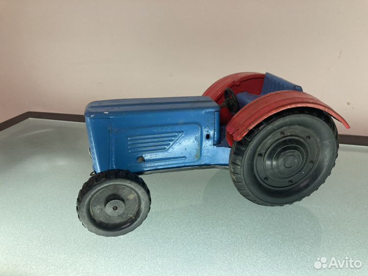 Жестяная Заводная Игрушка СССР - Трактор