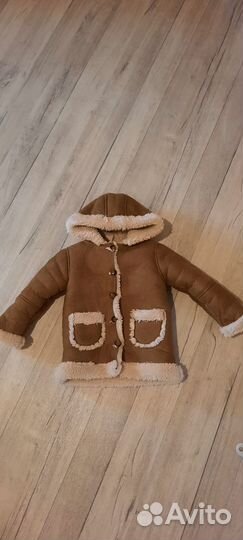 Дубленка детская 92-98 р-р димесезонная,эффектная