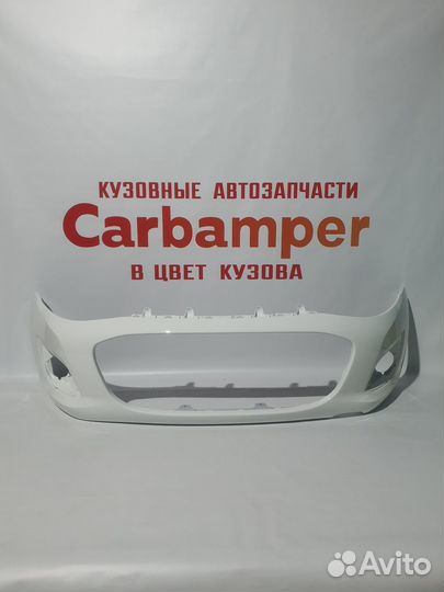 Бампер передний Лада Калина 2 в цвет белый