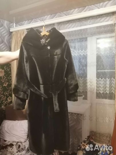 Шуба из эко меха