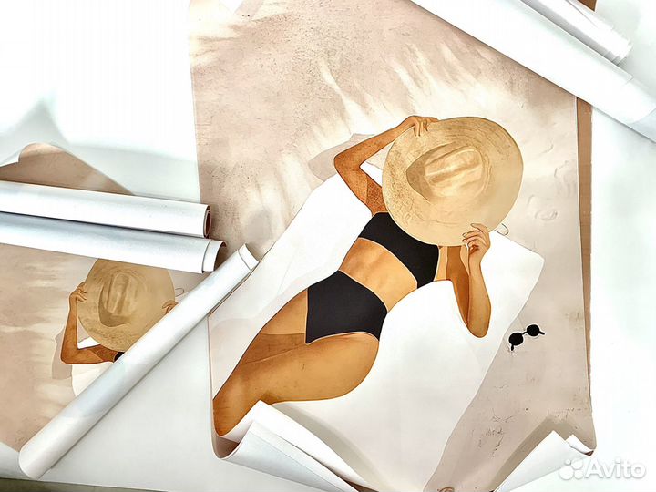 Постер Картина Девушка канва холст