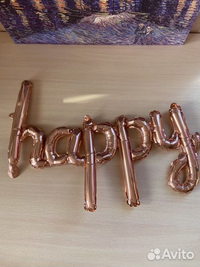 Воздушная надпись Happy birthday