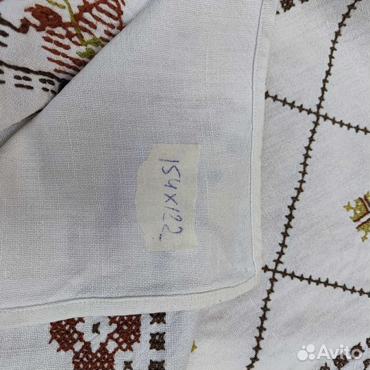 Скатерть лен с вышивкой