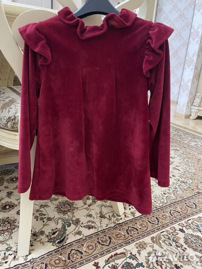 Платье велюровое для девочки