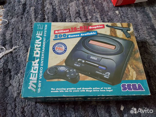Коробка sega mega drive 2 оригинал европейка