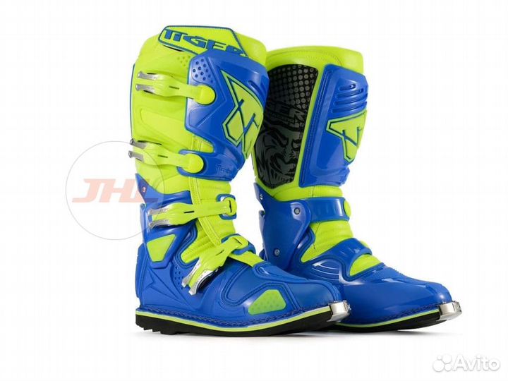 Мотоботы tiger MX-1 (Салатовый, 42)