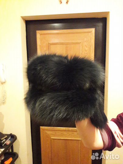 Шапка из натурального меха, песцовая