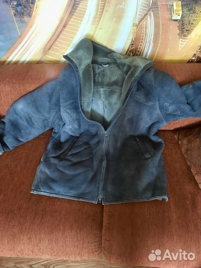 Дубленка мужская б/у