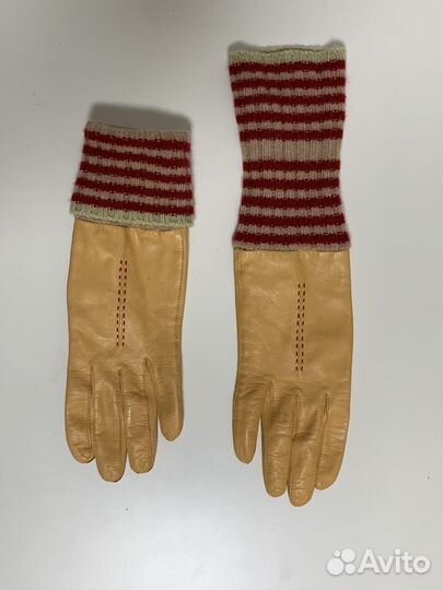 Перчатки женские кожаные