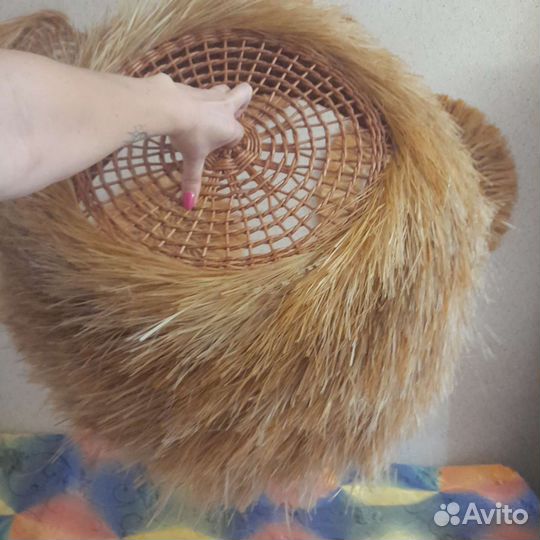 Абажур плетёный бохо светильник бра