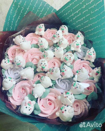 Зефирные букеты/букеты из маршмелоу