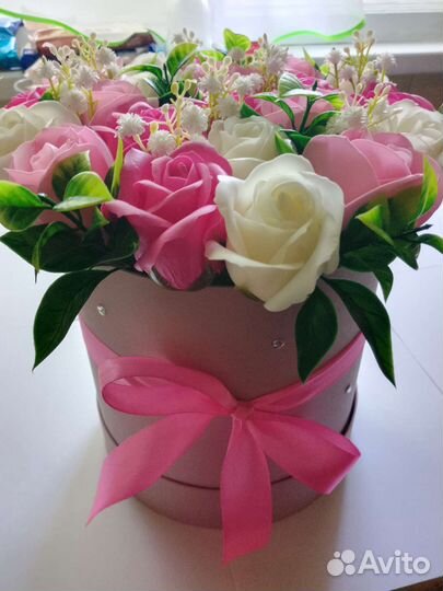 Подарок любимой жене, тёще, цветы из мыла