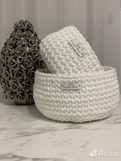 Набор корзинок для хранения. Интерьерные корзины