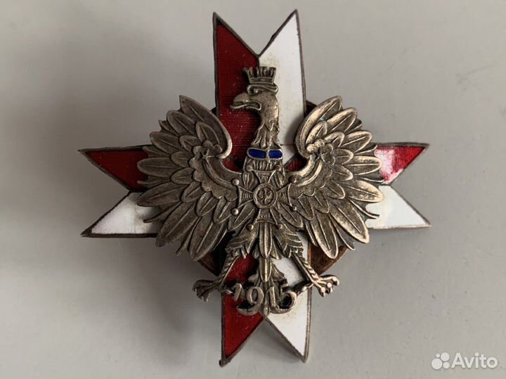Значок Орден Знак первый Крехцовский Уланский полк