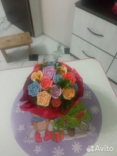 Букет цветов из мыла