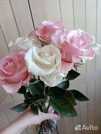 Букет роз из фоамирана