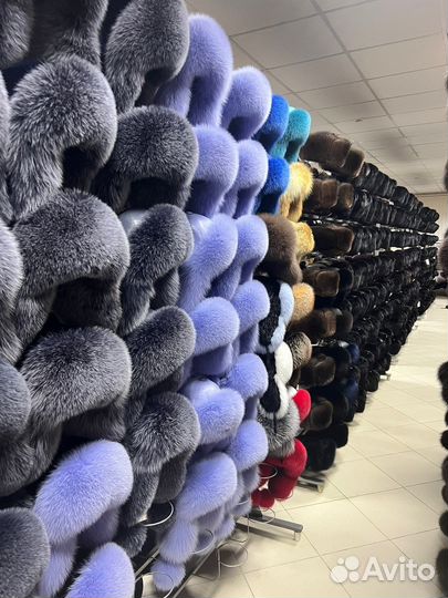 Шапка ушанка песцовая оптом (нат.кожа,нат.мех)