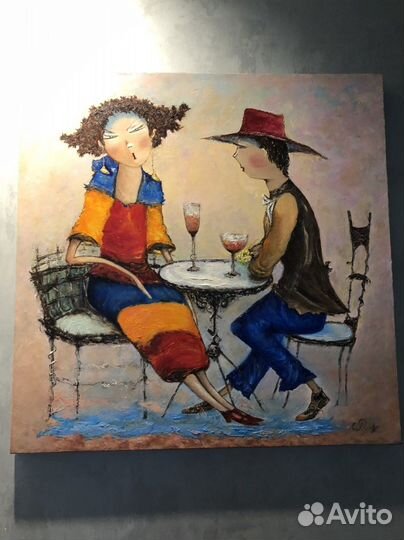 Картина / по мотивам грузинского художника/ мастих