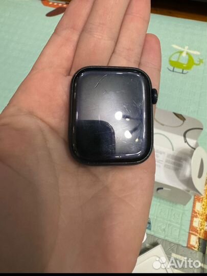 Часы apple watch 7 45 mm blue