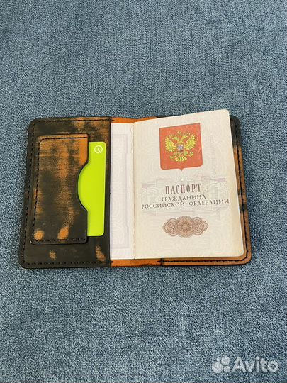 Обложка для паспорта натуральная кожа