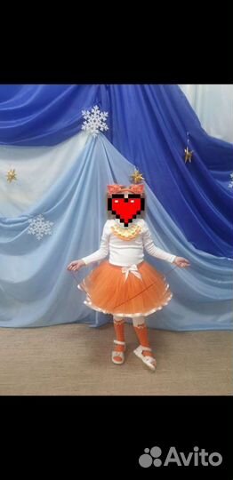 Новогодний костюм лисички для девочки