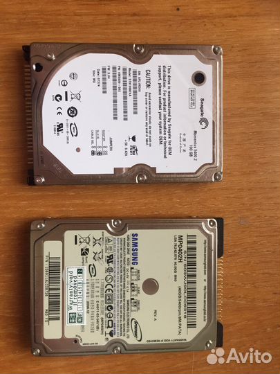 Жесткие диски 2,5 40Gb, 60Gb, 100Gb, 120Gb, 1Tb