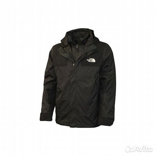 THE north face Windbreaker Jackets Unisex Black+Gift Bag (XXL)(10)