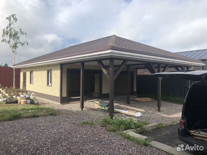 Кровля,стропильные системы, фасадные работы монтаж