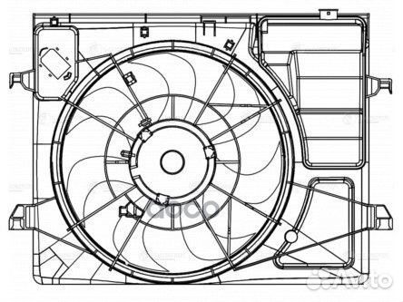 Вентилятор радиатора охлаждения KIA cerato II 0