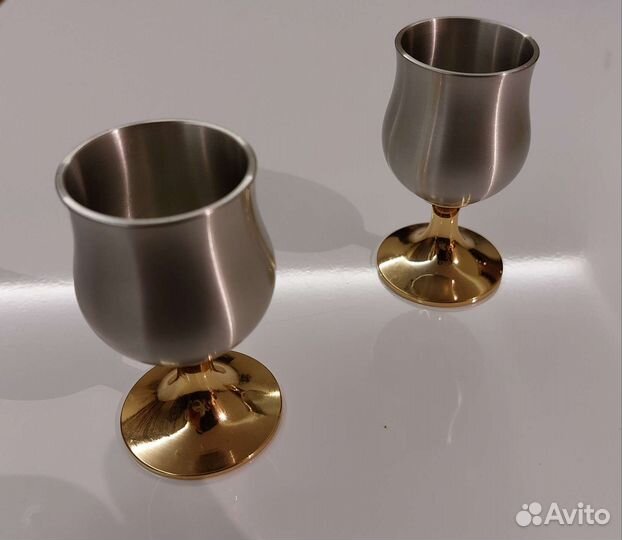 Рюмка винтажная олово