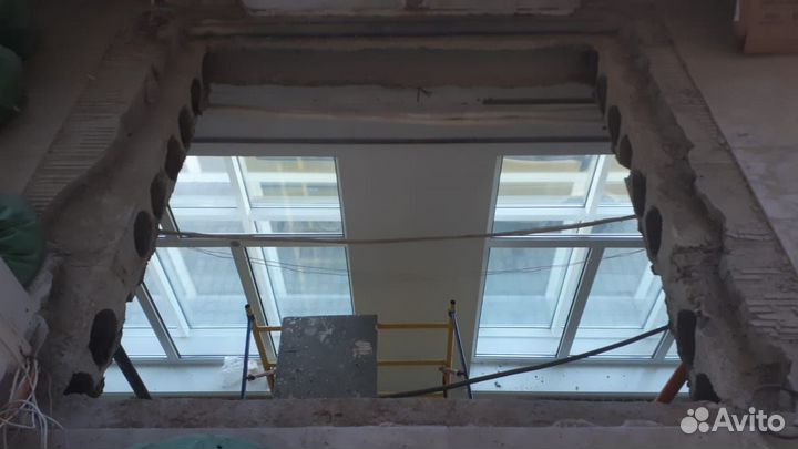 Вырезание проемов и окон с усилением. сро