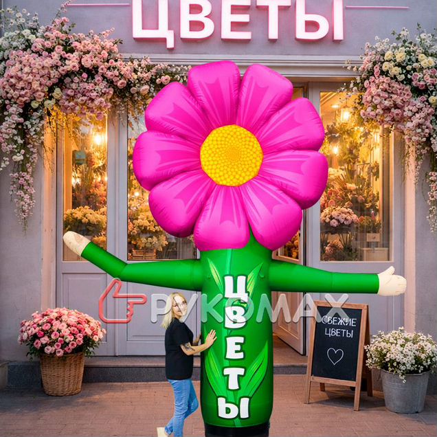 Надувной Цветок для рекламы цветочного салона
