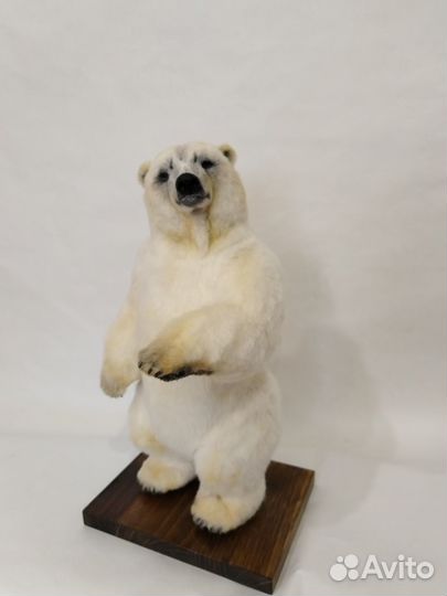 Белый медведь полярник (игрушка, ручная работа)