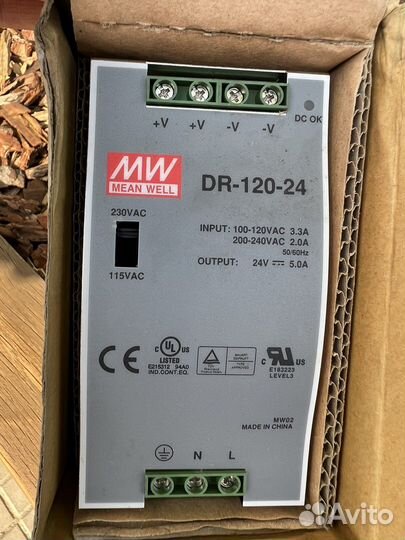 Импульсный источник питания DR-120-24 24VDC