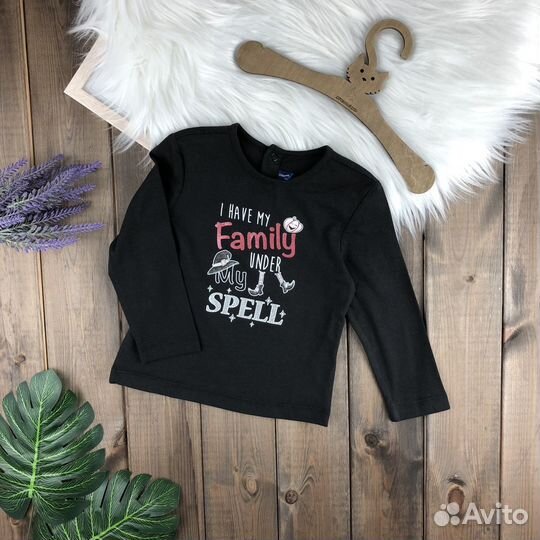 Лонгслив для девочки 80 86