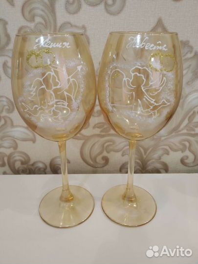 Фужеры свадебные (новые)
