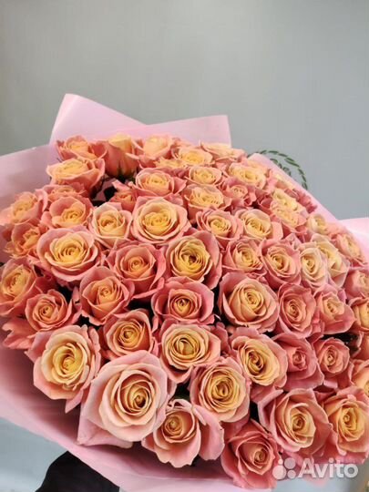 Букеты гиганты из роз 101