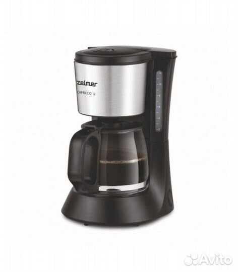 Капельная кофеварка Zelmer Capriccio ZCM1200, черн