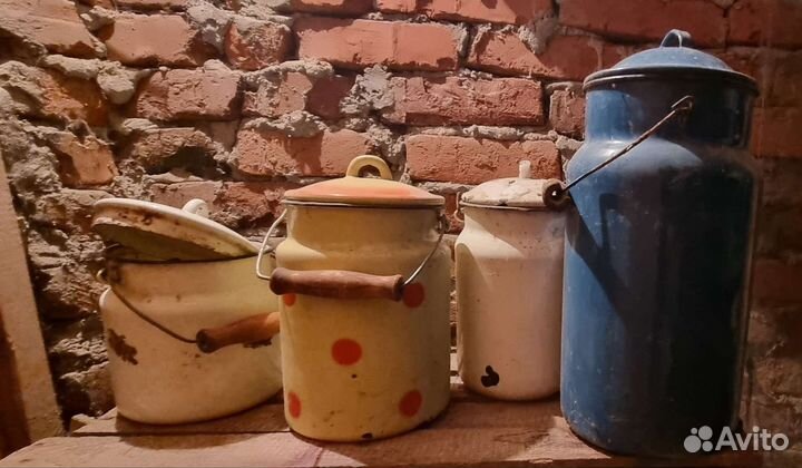 Бидон эмалированный СССР